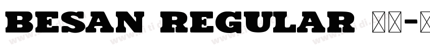 BESAN Regular 下载字体转换